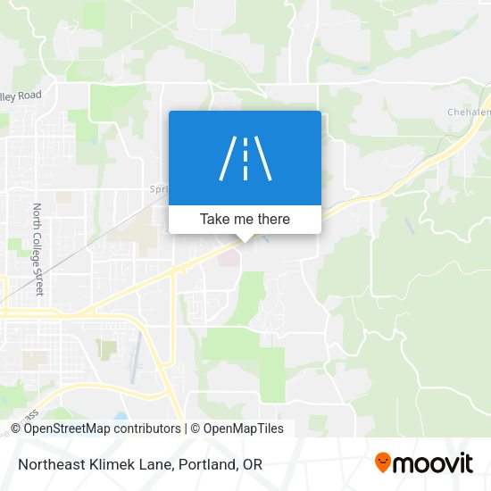 Northeast Klimek Lane map
