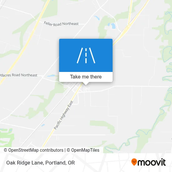 Oak Ridge Lane map