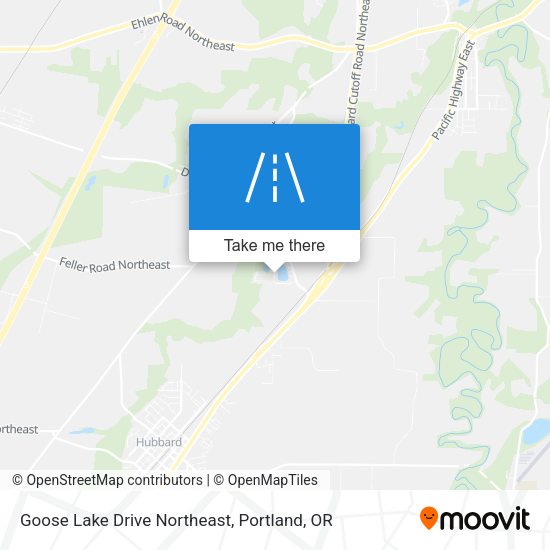 Goose Lake Drive Northeast map