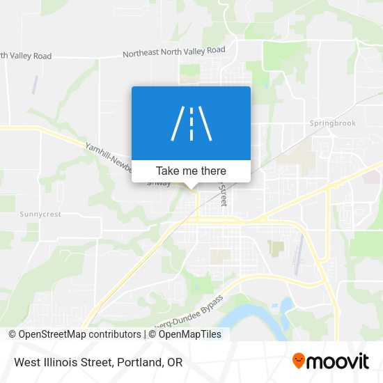 West Illinois Street map