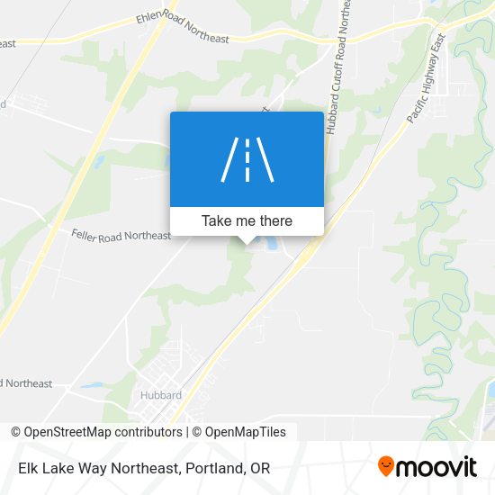 Elk Lake Way Northeast map