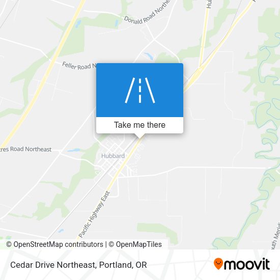 Cedar Drive Northeast map
