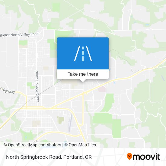 North Springbrook Road map