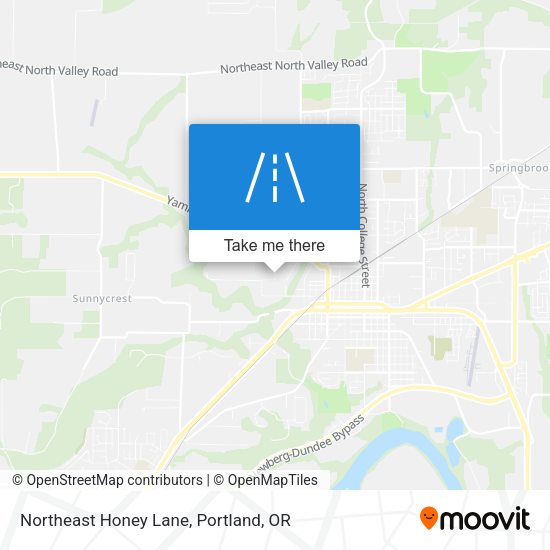 Northeast Honey Lane map