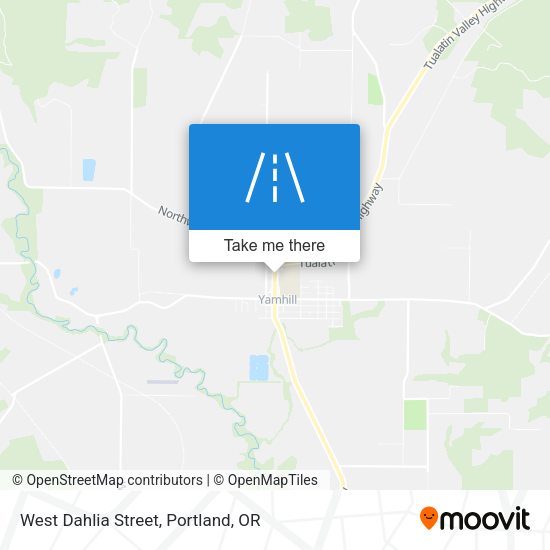 West Dahlia Street map