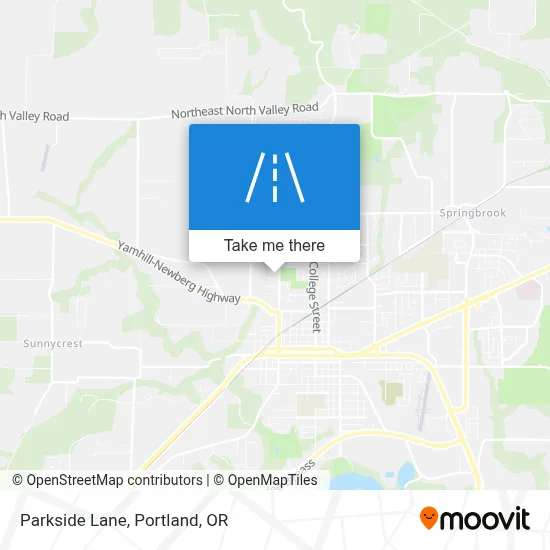 Parkside Lane map