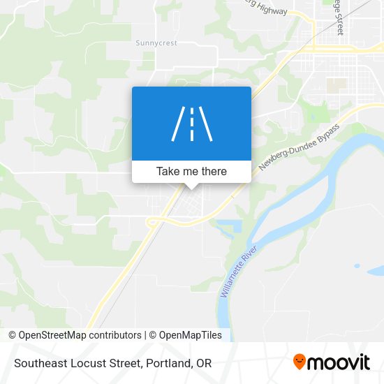 Mapa de Southeast Locust Street