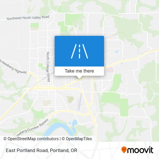 East Portland Road map
