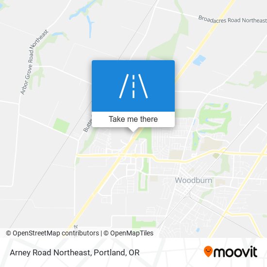 Arney Road Northeast map