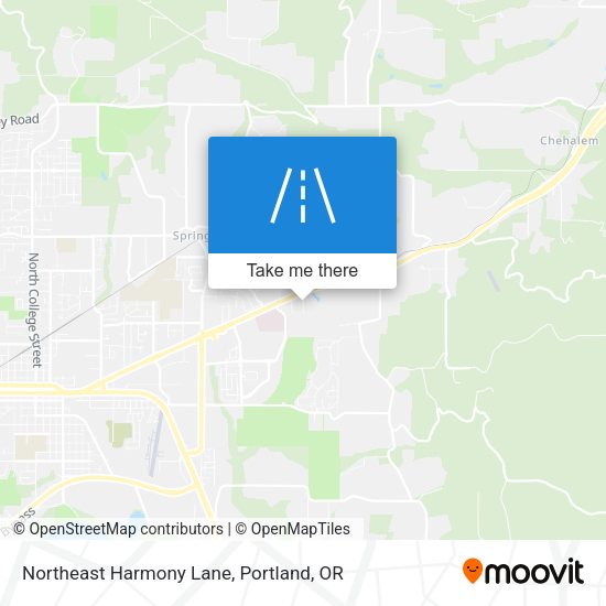 Northeast Harmony Lane map