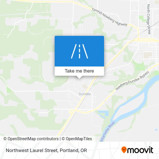 Northwest Laurel Street map