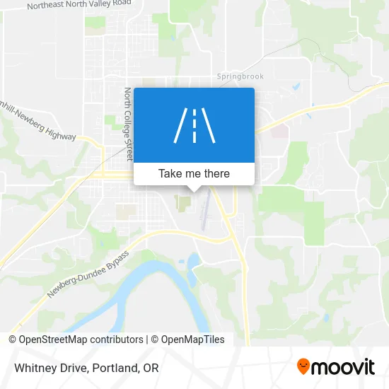 Whitney Drive map