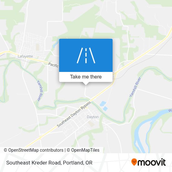 Southeast Kreder Road map