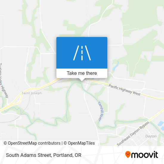 South Adams Street map