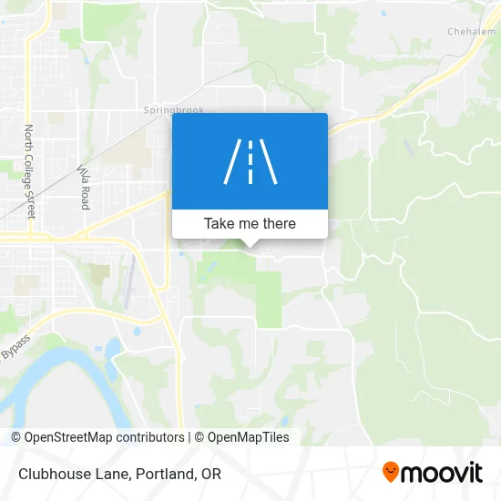 Clubhouse Lane map