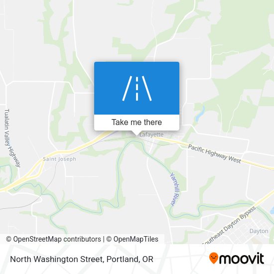 North Washington Street map
