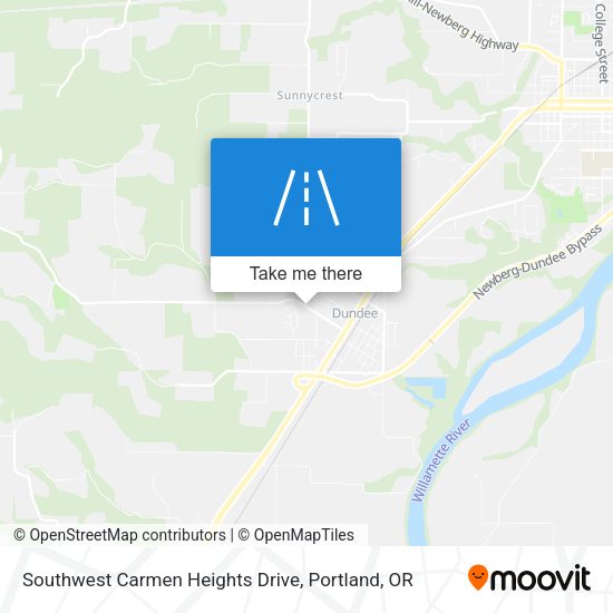 Mapa de Southwest Carmen Heights Drive