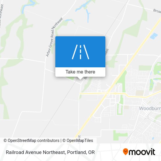 Railroad Avenue Northeast map