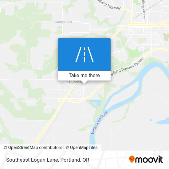Southeast Logan Lane map