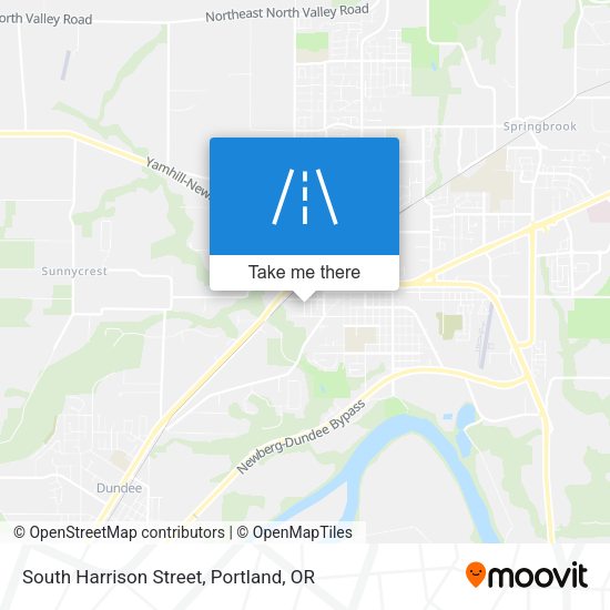 South Harrison Street map