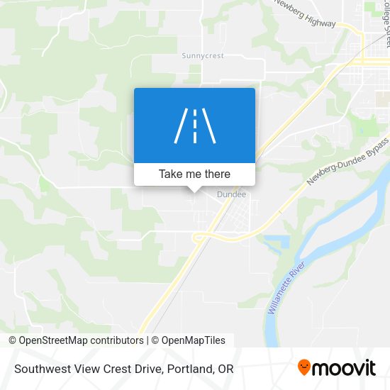 Mapa de Southwest View Crest Drive