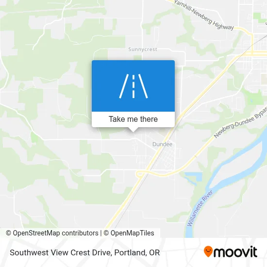 Southwest View Crest Drive map