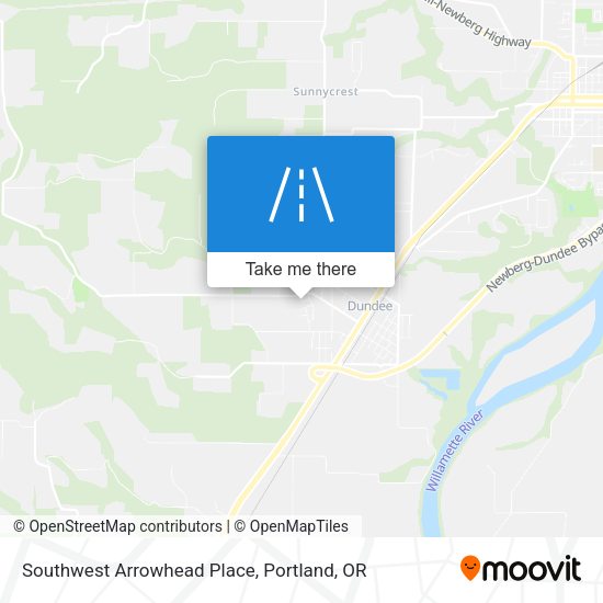 Southwest Arrowhead Place map