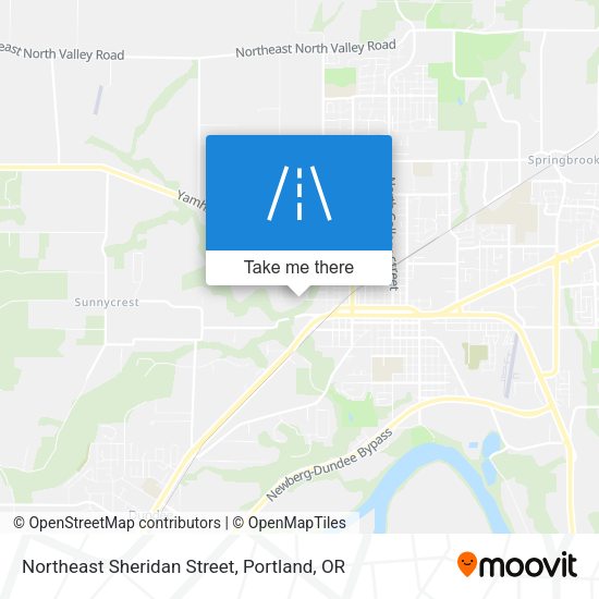 Northeast Sheridan Street map
