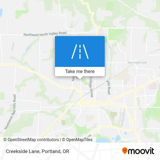 Creekside Lane map