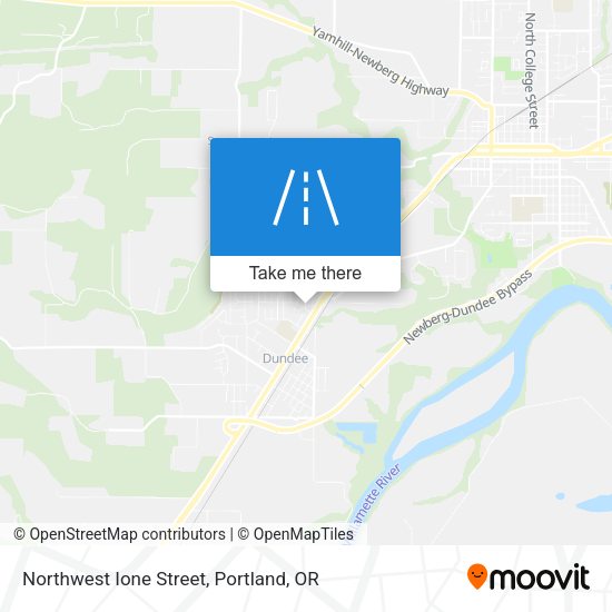 Northwest Ione Street map