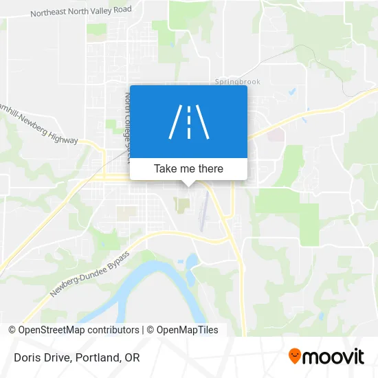 Doris Drive map