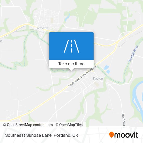 Southeast Sundae Lane map