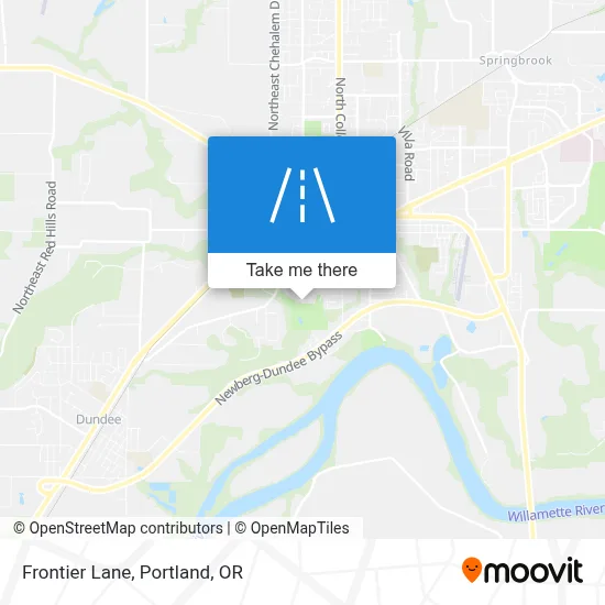 Frontier Lane map