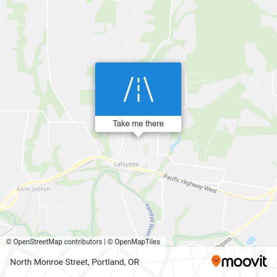 North Monroe Street map