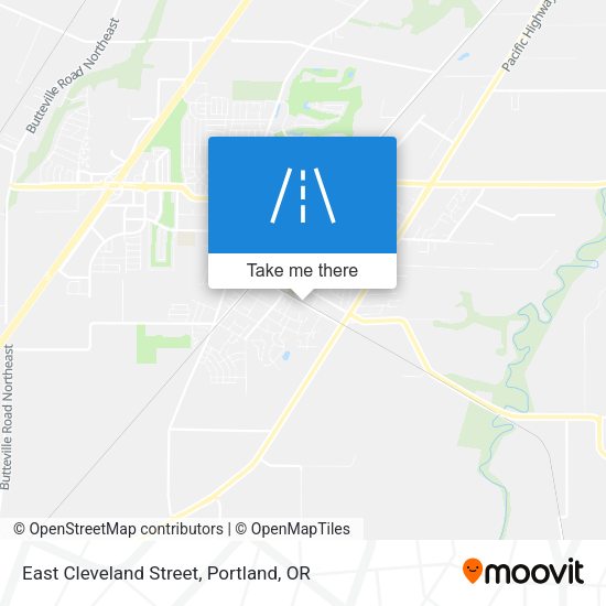 Mapa de East Cleveland Street