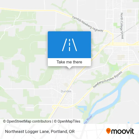 Northeast Logger Lane map