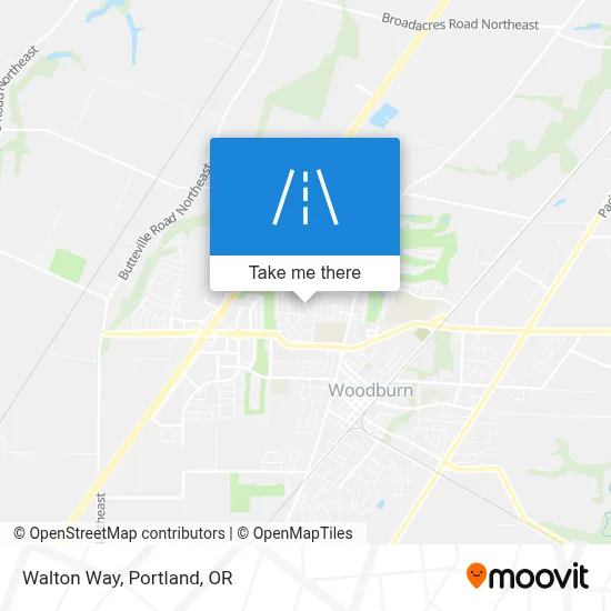 Walton Way map