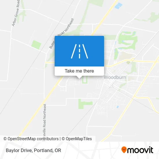 Baylor Drive map