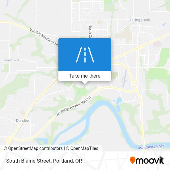 Mapa de South Blaine Street