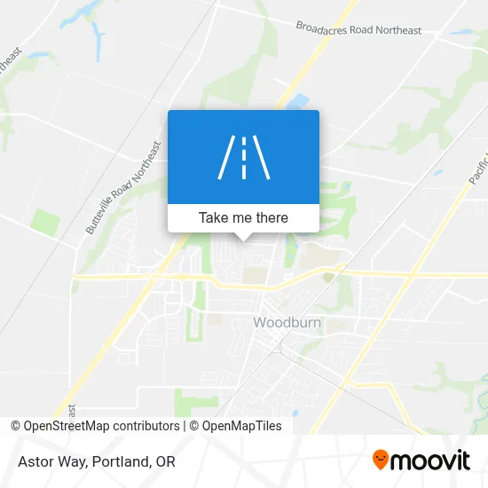 Astor Way map