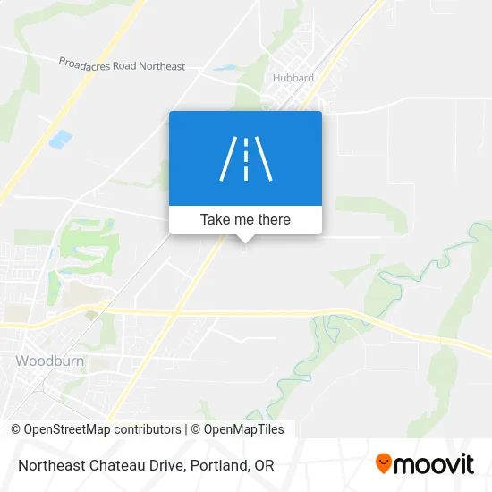 Northeast Chateau Drive map