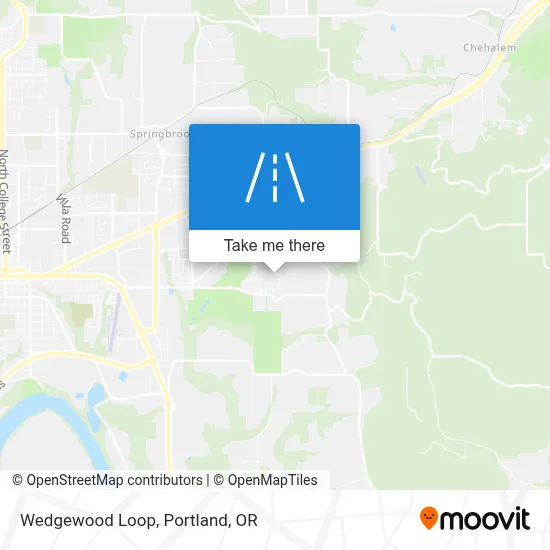 Wedgewood Loop map