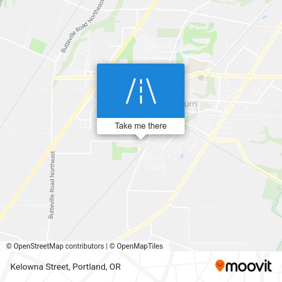 Mapa de Kelowna Street