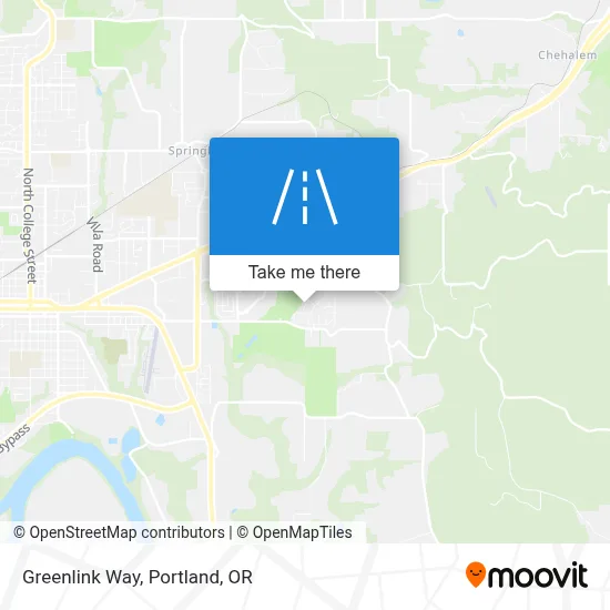 Greenlink Way map