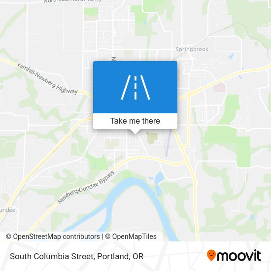 South Columbia Street map