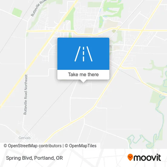Spring Blvd map