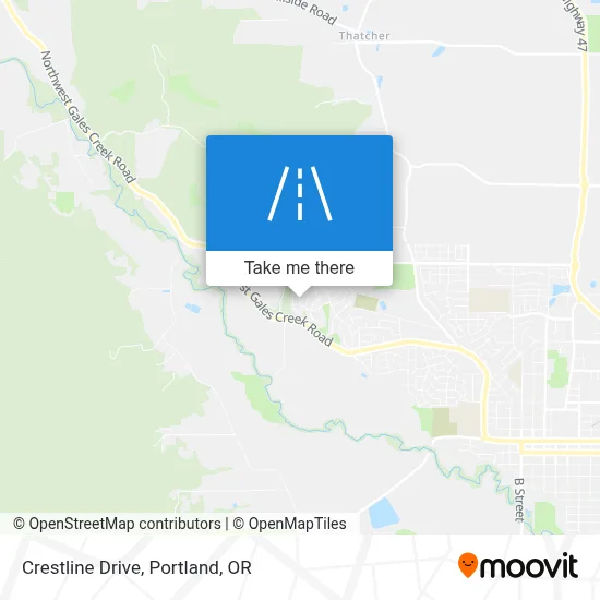 Crestline Drive map