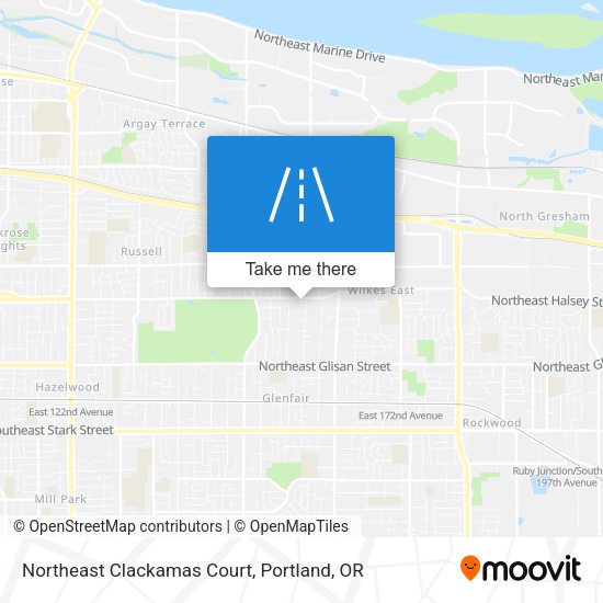 Mapa de Northeast Clackamas Court