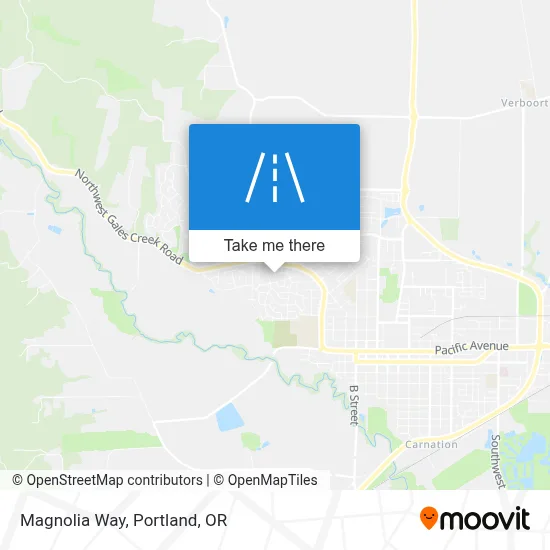 Magnolia Way map