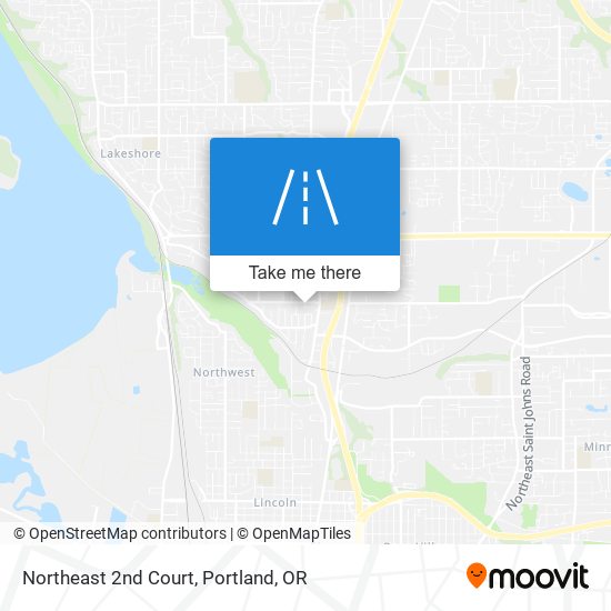 Northeast 2nd Court map